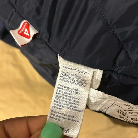 Tommy Hilfiger Tan puffer trench coat jacket Large - Picture 7 of 17